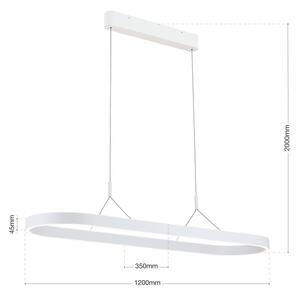 Orion - LED Lustr na lanku CARRARA LED/80W/230V 2700/3000/4000K bílá