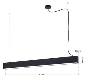 Orion - LED Stropní/závěsné svít. 2v1 PALKKI LED/38W/230V 3000/4000/5000K černá