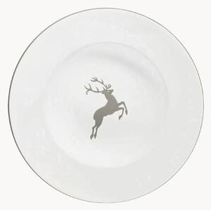 Ručně vyrobený talíř na těstoviny Gourmet Grey Deer
