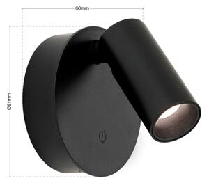 Orion - LED Stm. nabíjecí svítidlo LUXY LED/1W/5V 2200 mAh 2700/3000/4000K černá