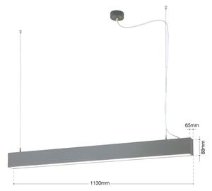 Orion- LED Stropní/závěsné svítidlo 2v1 PALKKI LED/38W/230V 3000/4000/5000K šedá