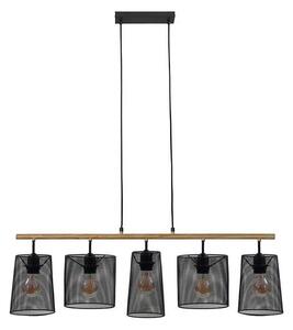 Brilo 4078-054 - Lustr na lanku WOOD & STYLE 5xE27/60W/230V