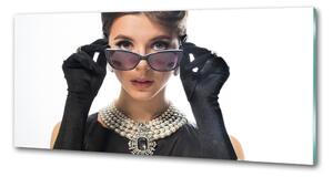 Panel lacobel Žena s brýlema pksh-101939055