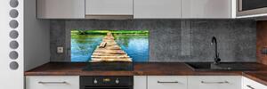 Panel do kuchyně Dřevěný most pksh-102004373