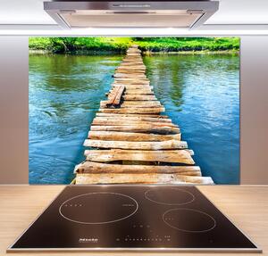 Panel do kuchyně Dřevěný most pksh-102004373