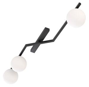 Stropní svítidlo NATON 3xE14/10W/230V černá/bílá