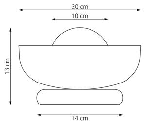 Stolní lampa OZZY 1xG9/8W/230V bílá