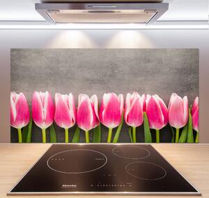 Panel do kuchyně Růžové tulipány pksh-102142486