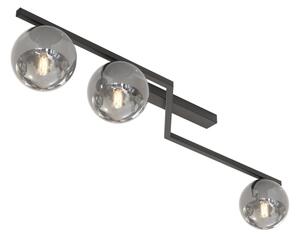Stropní svítidlo NATON 3xE14/10W/230V černá/kouřová