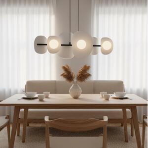 Lustr na lanku ELEMENTI 6xG9/8W/230V šedá