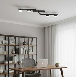 Stropní svítidlo SKAN 4xGX53/12W/230V černá