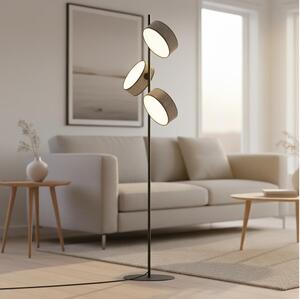 Stojací lampa DRUMZ 3xE14/10W/230V šedá