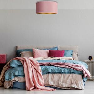 Stropní světlo Golden Roller Ø 60cm růžová/zlatá