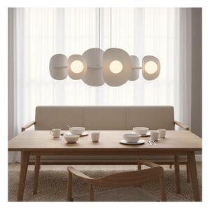 Lustr na lanku ELEMENTI 6xG9/8W/230V bílá