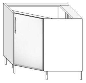 Spodní rohová skříňka SR90x90/P BRAVO 10 Dub sametový