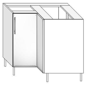 Spodní rohová skříňka SR90x90/2D/P BRAVO 10 Dub sametový