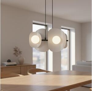Lustr na lanku ELEMENTI 4xG9/8W/230V šedá