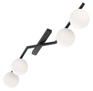 Stropní svítidlo NATON 4xE14/10W/230V černá/bílá