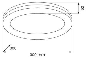 LED Koupelnové stropní svítidlo MARLON LED/36W/230V pr. 30 cm IP54 bílá