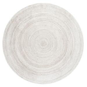 Koberec Hanse Home Jute Braided Rangpur bílý kruh