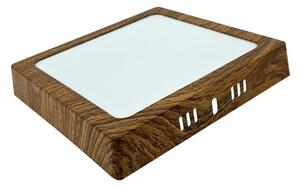 LED Stropní svítidlo BLOCK LED/12W/230V 4200K 16,3x16,3 cm hnědá