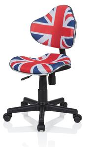 Hjh OFFICE Dětská otočna židle KIDDY GTI-2 (modrá/červená/bílá) (100293482006)