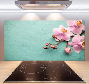 Skleněný panel do kuchynské linky Orchidej pksh-102905480