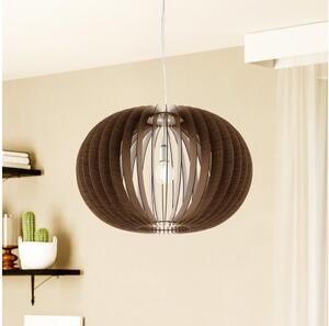 Eglo 95026 - Lustr na lanku STELLATO 1xE27/60W/230V pr. 70 cm hnědá