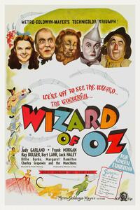 Obrazová reprodukce The Wonderful Wizard of Oz, Ft. Judy Gardland (Vintage Cinema / Retro Movie Theatre Poster / Iconic Film Advert)
