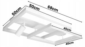 LED Stropní svítidlo LED/38W/230V + 1xGU10/30W bílá