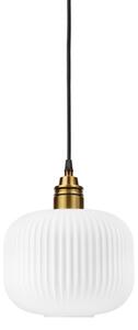 Lustr na lanku HECTOR 1xE27/15W/230V bílá/mosaz pr. 20 cm