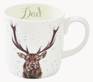 Hrnek z kostního porcelánu Dad Stag