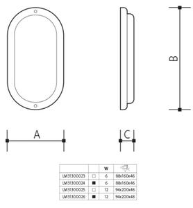LED Venkovní nástěnné svítidlo LED/12W/230V IP54 bílá