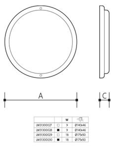 LED Venkovní nástěnné svítidlo LED/9W/230V IP54 bílá