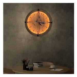 Li-Go 23688/DUB2 - LED Hodiny se senzorem pohybu LED/1xAA pr. 32 cm dub