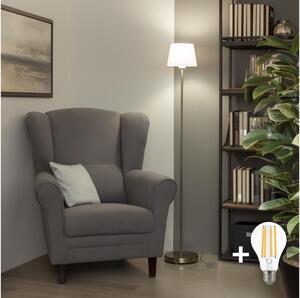 Brilagi - LED Stojací lampa CERIA 1xE27/40W/230V pr. 20,5 cm bílá/matný chrom