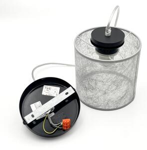 Lustr na lanku ROSA 1xE27/60W/230V černá/šedá