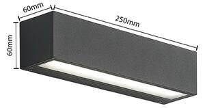 Arcchio LED venkovní nástěnné svítidlo Lengo, CCT, 25 cm, 1 světlo