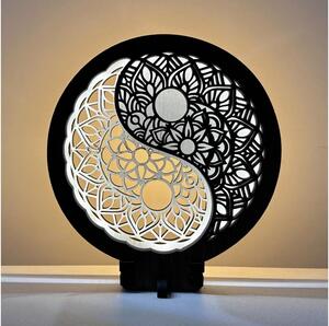 Li-Go 23607/O - LED Stmívatelná stolní dekorace LED/12W/230V 20x22 cm ořech