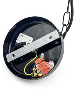 Lustr na řetězu ROSA 3xE27/60W/230V černá/šedá