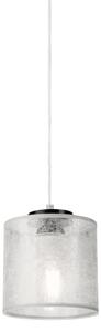 Lustr na lanku ROSA 1xE27/60W/230V černá/šedá