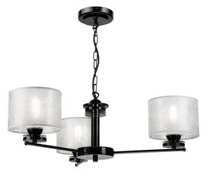 Lustr na řetězu ROSA 3xE27/60W/230V černá/šedá