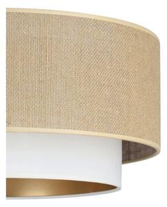 Lustr na lanku SARTA 1xE27/60W/230V pr. 45 cm bílá/juta