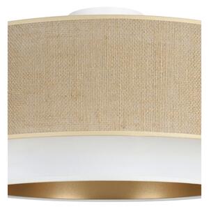 Stropní svítidlo SARTA 1xE27/60W/230V pr. 45 cm bílá/juta