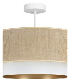 Přisazený lustr SARTA 1xE27/60W/230V pr. 45 cm bílá/juta