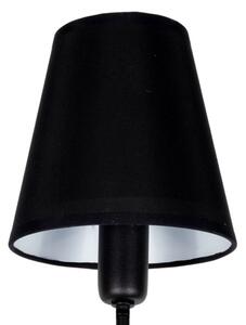Lustr na tyči MADELA 5xE14/40W/230V černá