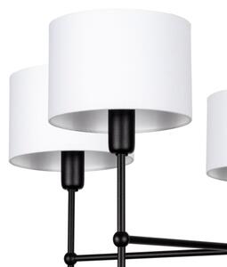 Lustr na tyči MADELA 5xE14/40W/230V bílá/černá