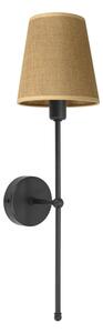 Nástěnná lampa MADELA 1xE14/40W/230V juta/černá