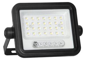 LED Stm. solární reflektor LED/50W/3,2V IP65 3800 mAh černá + dálkové ovládání