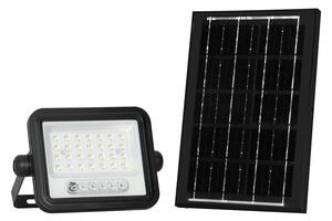 LED Stm. solární reflektor LED/50W/3,2V IP65 3800 mAh černá + dálkové ovládání